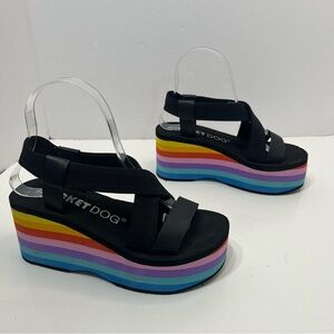 ROCKET DOG Rainbow Platform shoes women’s size 6